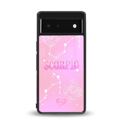 Scorpio Aura back phone cover | glass case for google pixel 6a