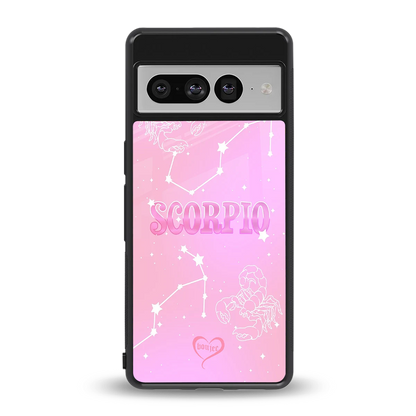Scorpio Aura back phone cover | glass case for google pixel 7 pro