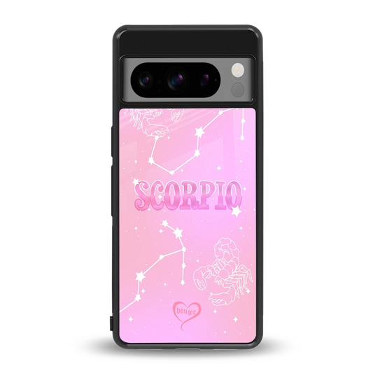 Scorpio Aura back phone cover | glass case for google pixel 8 pro