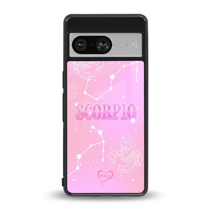 Scorpio Aura back phone cover | glass case for google pixel 8
