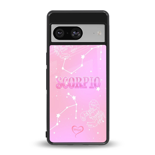 Scorpio Aura back phone cover | glass case for google pixel 8