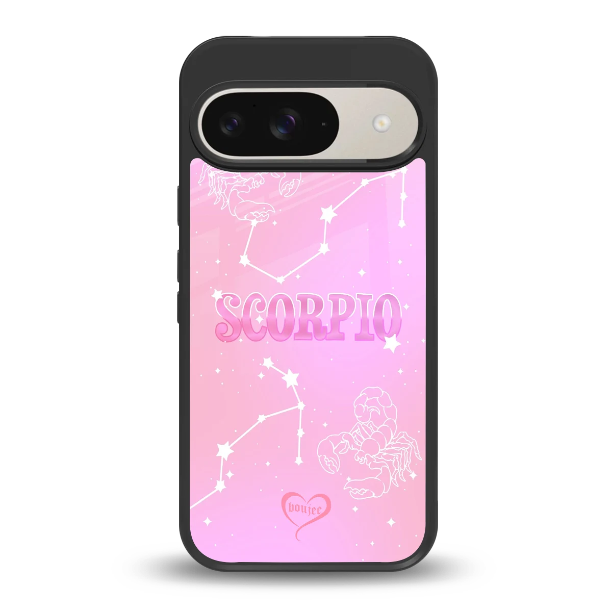 Scorpio Aura back phone cover | glass case for google pixel 9