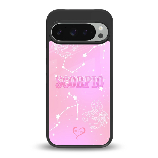Scorpio Aura back phone cover | glass case for google pixel 9 pro