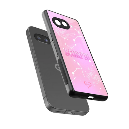 Scorpio Aura sleek google pixel 10a cover with tempered glass back and TPU edges