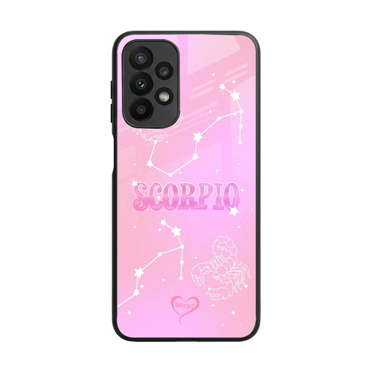 Scorpio Aura back phone cover | glass case for samsung galaxy a23