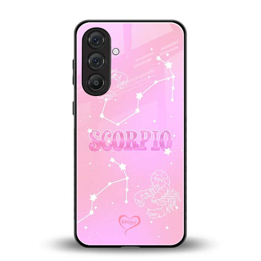 Scorpio Aura back phone cover | glass case for samsung galaxy m36 5g
