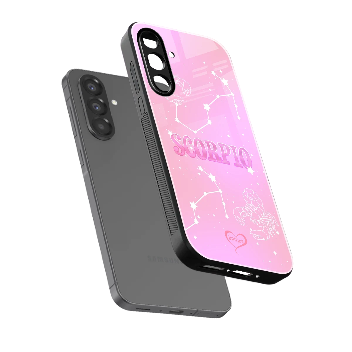 Scorpio Aura sleek samsung galaxy a36 5g cover with tempered glass back and TPU edges