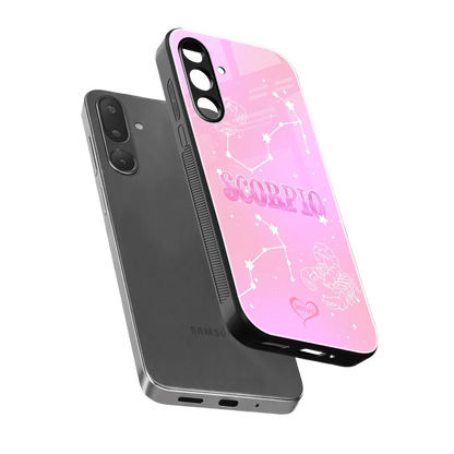 Scorpio Aura sleek samsung galaxy m36 5g cover with tempered glass back and TPU edges