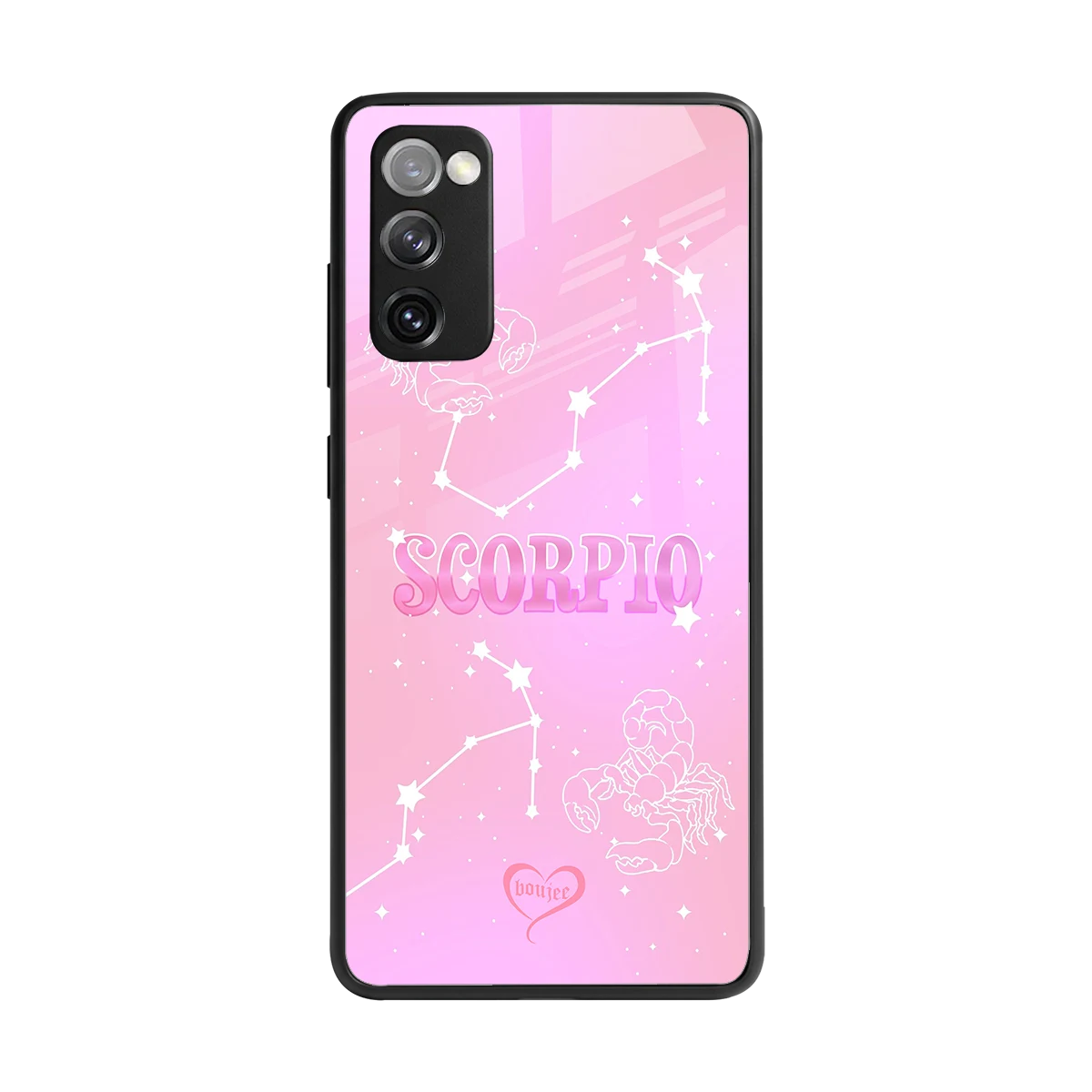 Scorpio Aura back phone cover | glass case for samsung galaxy s20 fe