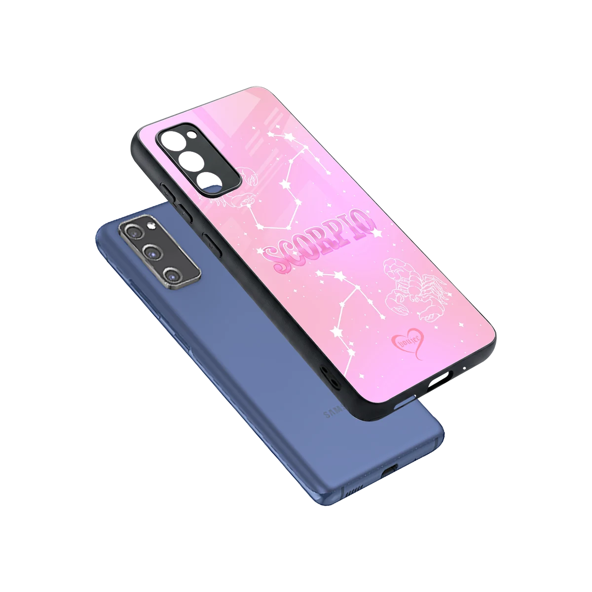 Scorpio Aura sleek samsung galaxy s20 fe cover with tempered glass back and TPU edges