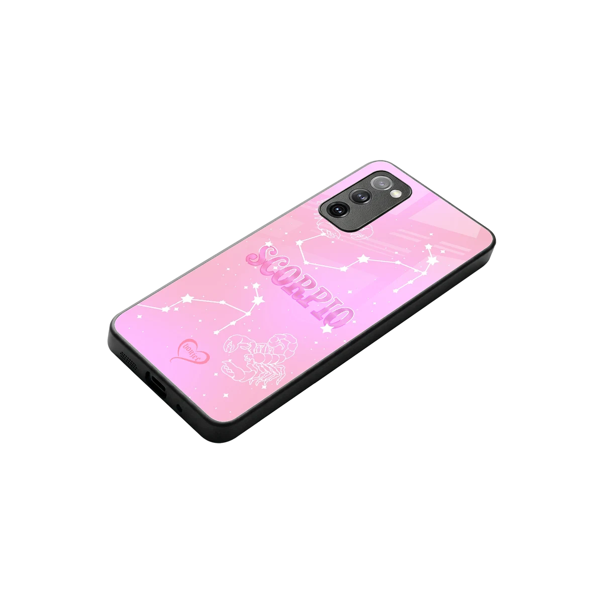 Scorpio Aura stylish phone case for samsung galaxy s20 fe | glossy glass and slim fit