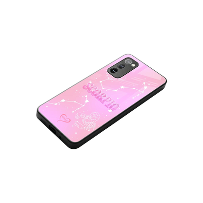 Scorpio Aura stylish phone case for samsung galaxy s20 fe | glossy glass and slim fit