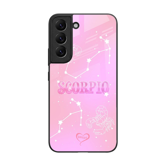 Scorpio Aura back phone cover | glass case for samsung galaxy s22