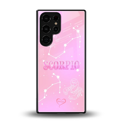 Scorpio Aura back phone cover | glass case for samsung galaxy s25 ultra