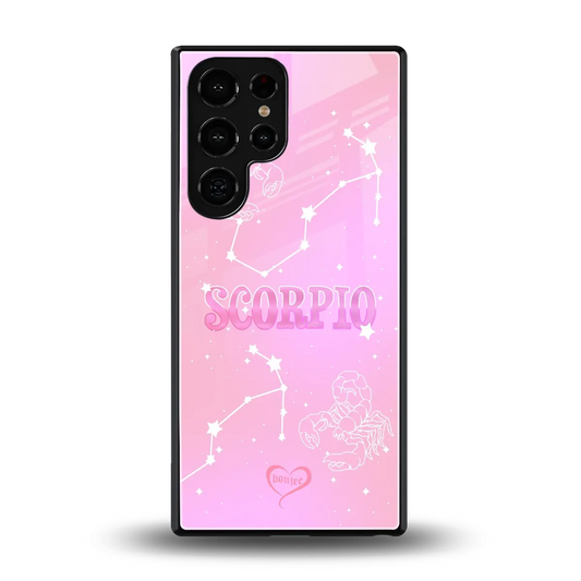 Scorpio Aura back phone cover | glass case for samsung galaxy s25 ultra