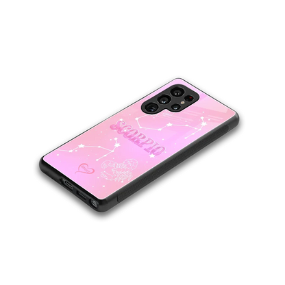 Scorpio Aura stylish phone case for samsung galaxy s25 ultra | glossy glass and slim fit