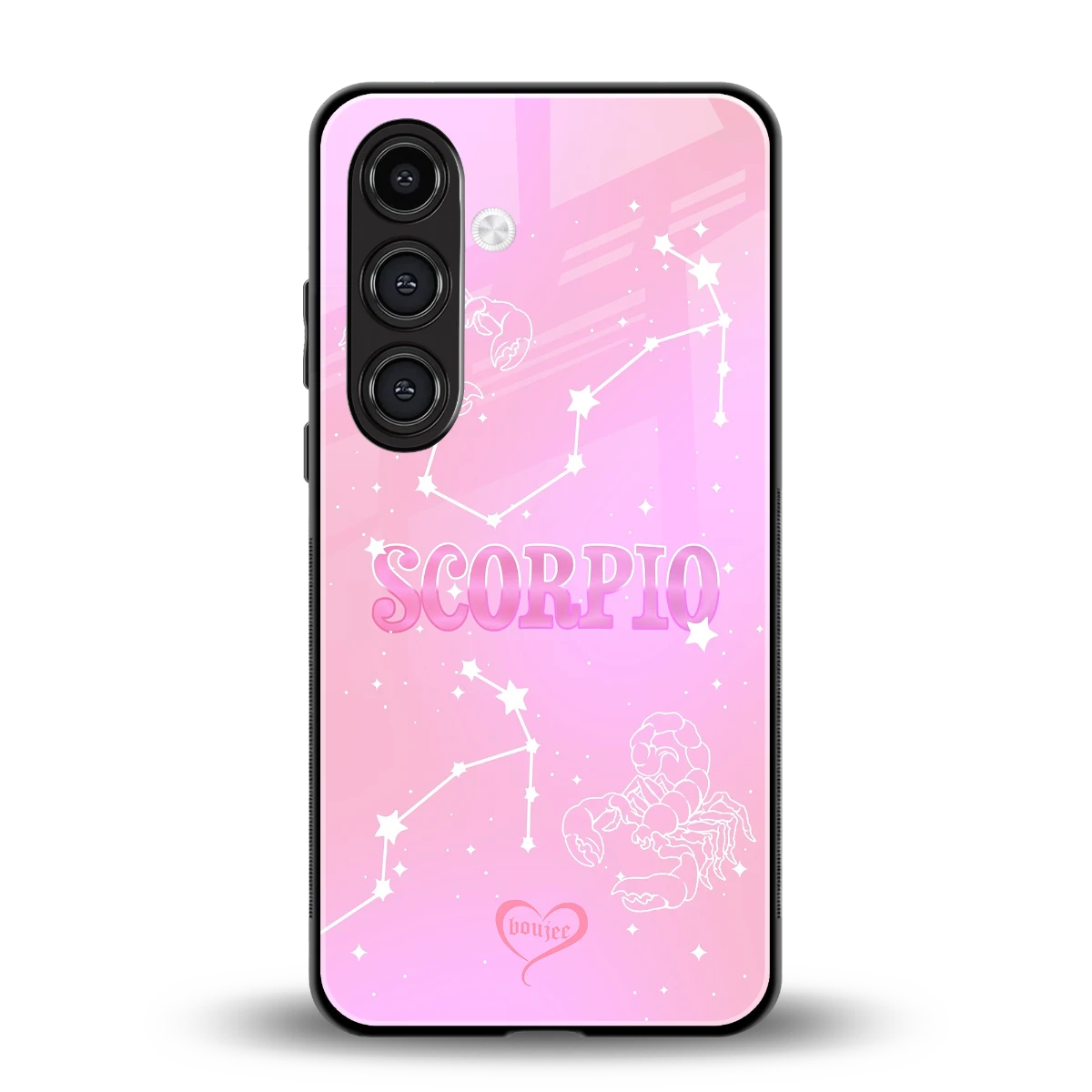 Scorpio Aura back phone cover | glass case for samsung galaxy s24