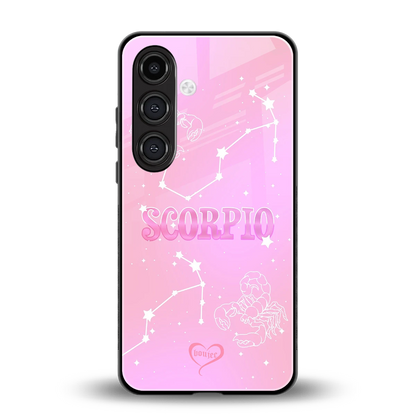 Scorpio Aura back phone cover | glass case for samsung galaxy s24