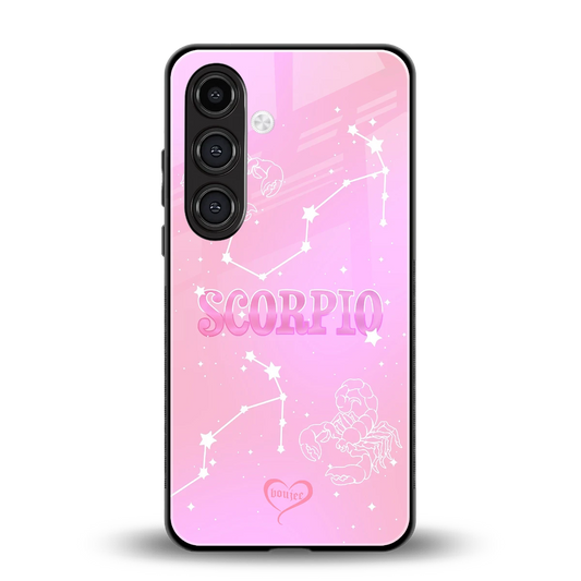 Scorpio Aura back phone cover | glass case for samsung galaxy s24