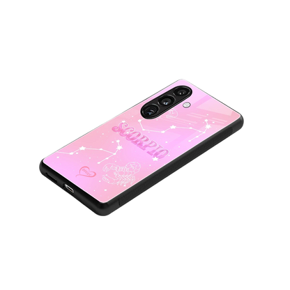 Scorpio Aura stylish phone case for samsung galaxy s24 | glossy glass and slim fit