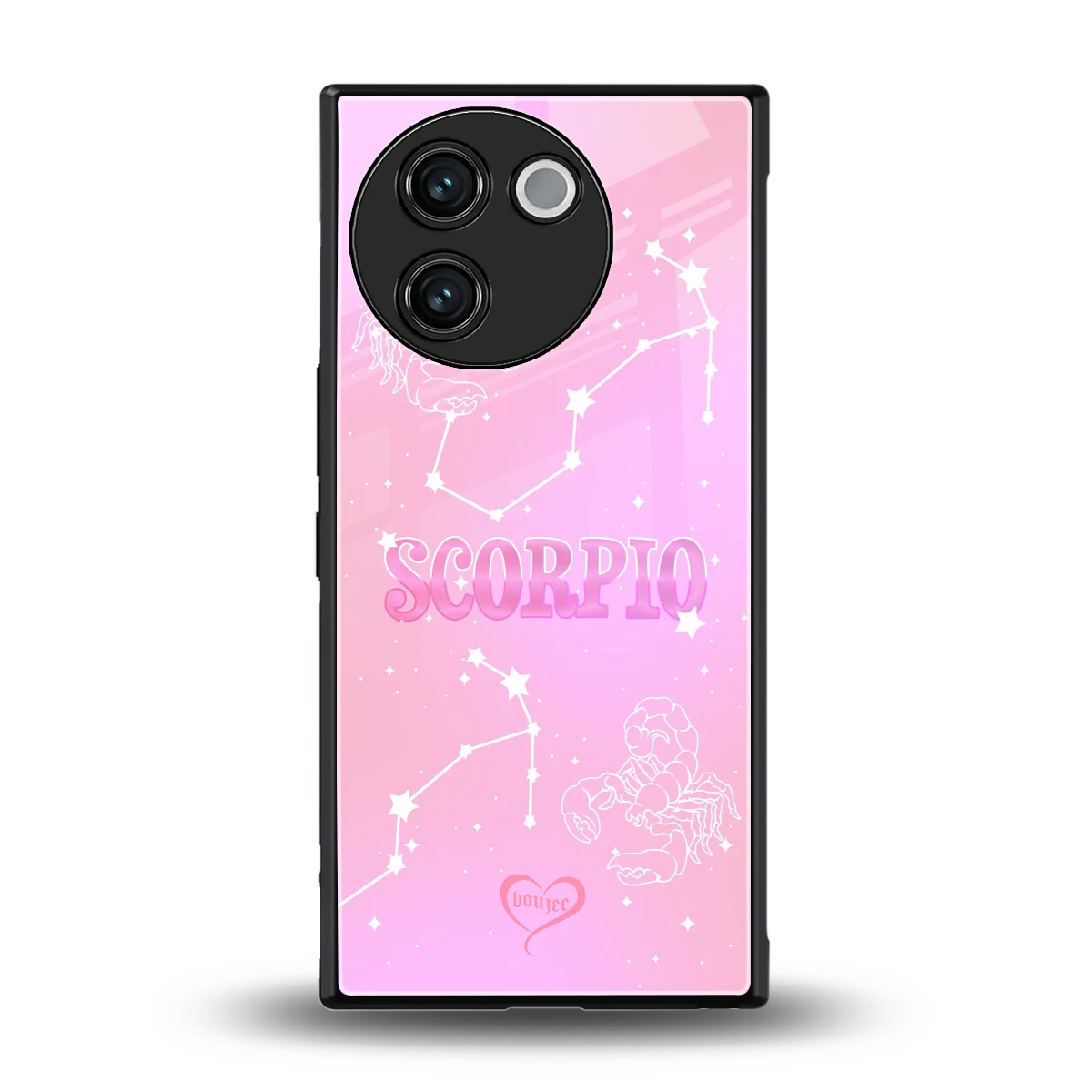 Scorpio Aura back phone cover | glass case for vivo v30e