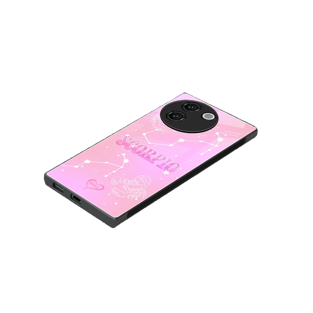 Scorpio Aura stylish phone case for vivo v30e | glossy glass and slim fit