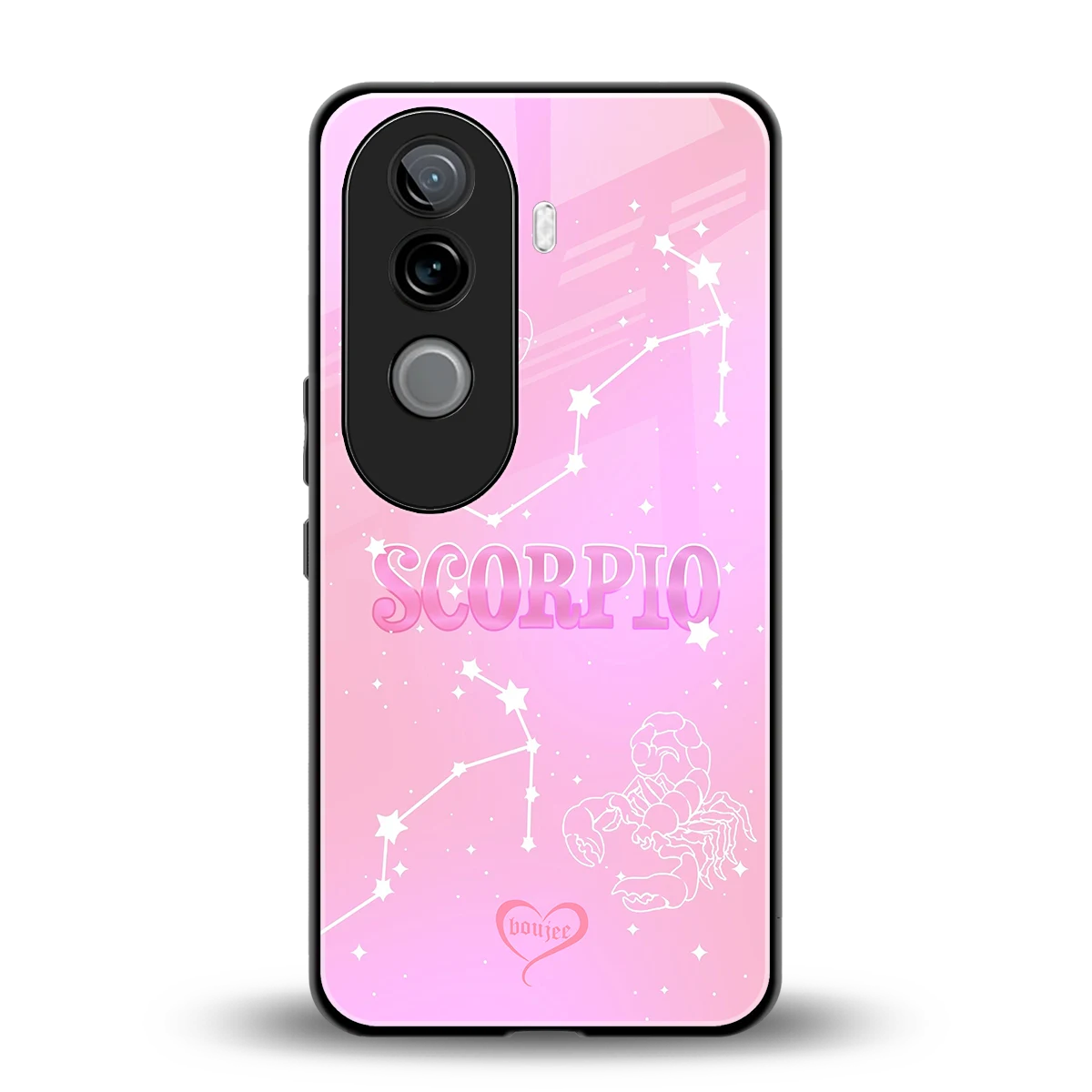 Scorpio Aura back phone cover | glass case for vivo v40e
