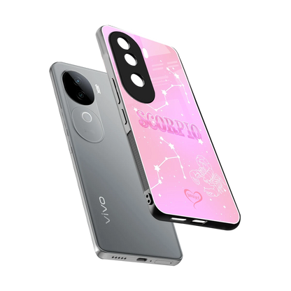 Scorpio Aura sleek vivo v40e cover with tempered glass back and TPU edges