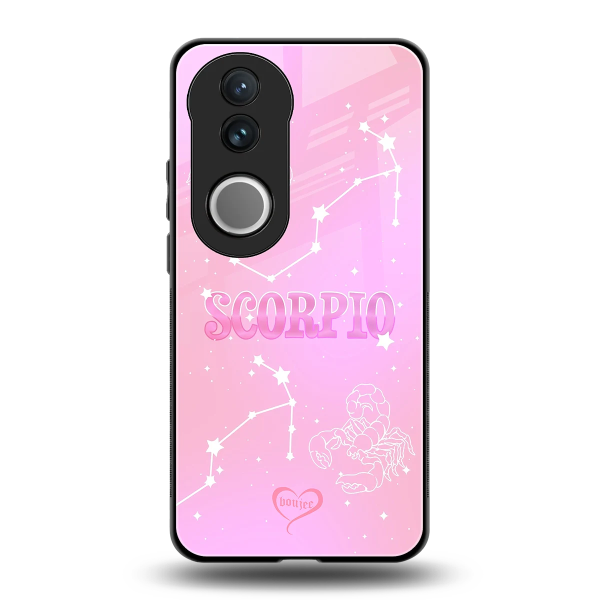 Scorpio Aura back phone cover | glass case for vivo v50