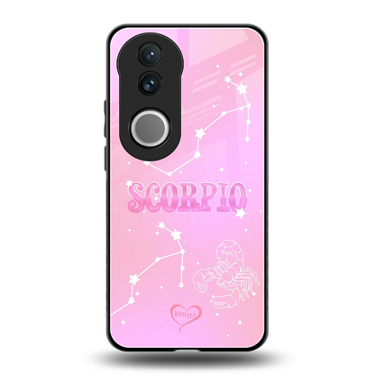 Scorpio Aura back phone cover | glass case for vivo v50