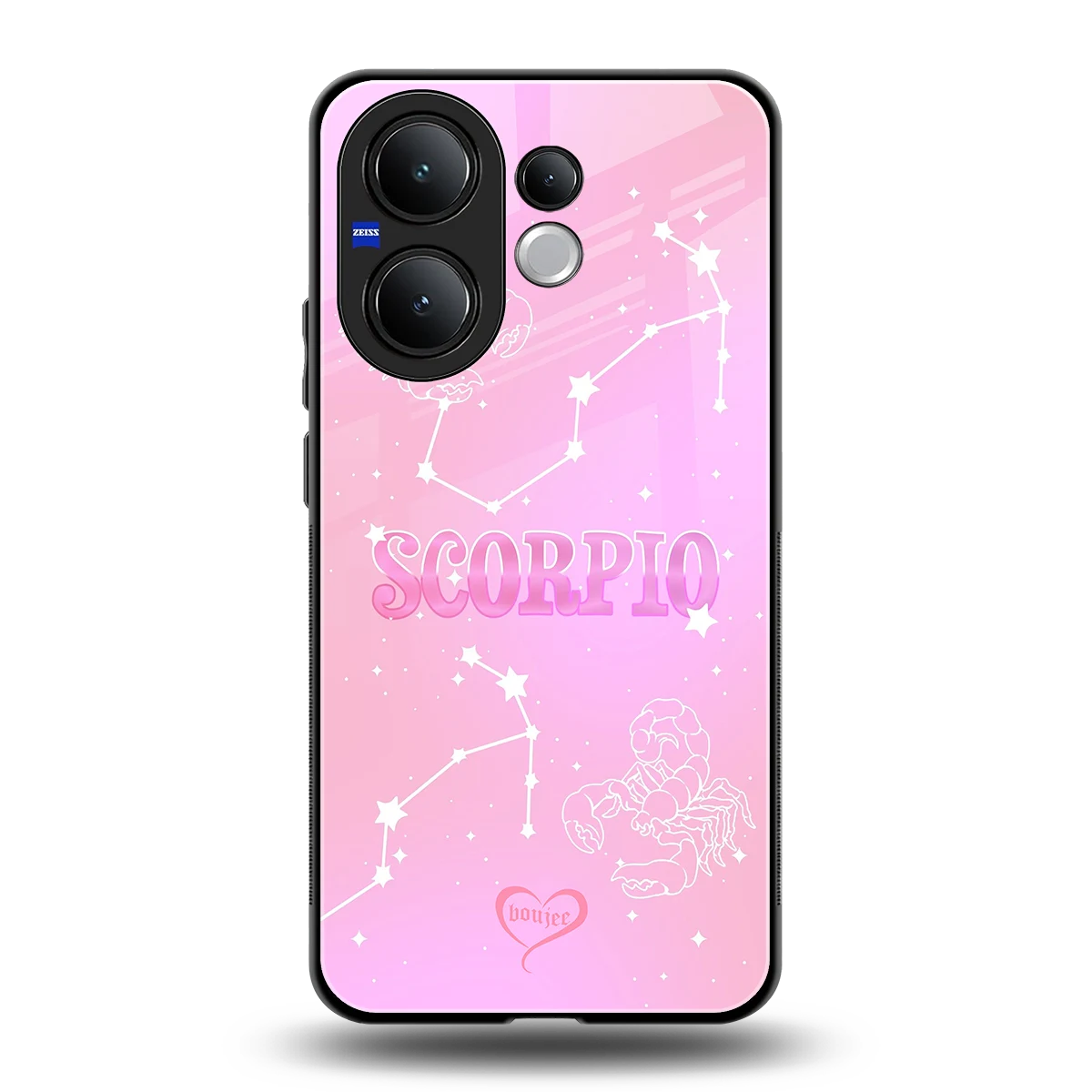 Scorpio Aura back phone cover | glass case for vivo v60