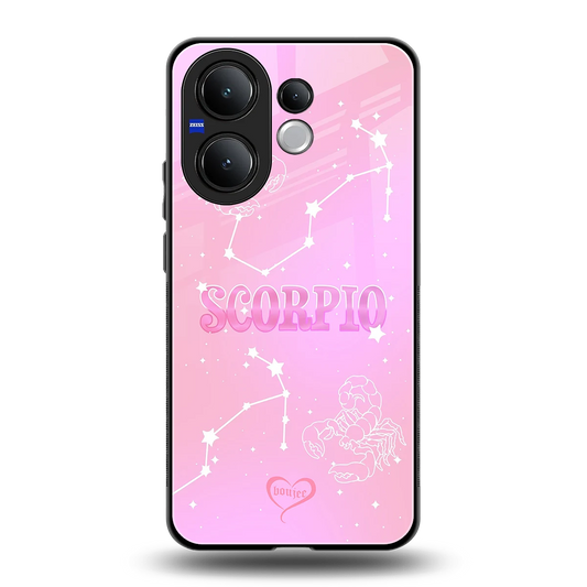 Scorpio Aura back phone cover | glass case for vivo v60