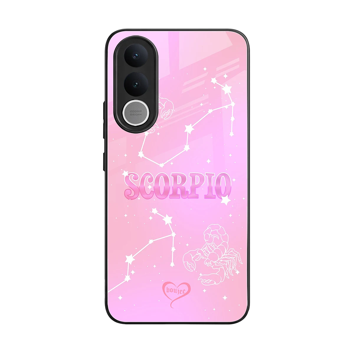Scorpio Aura back phone cover | glass case for vivo v70 fe