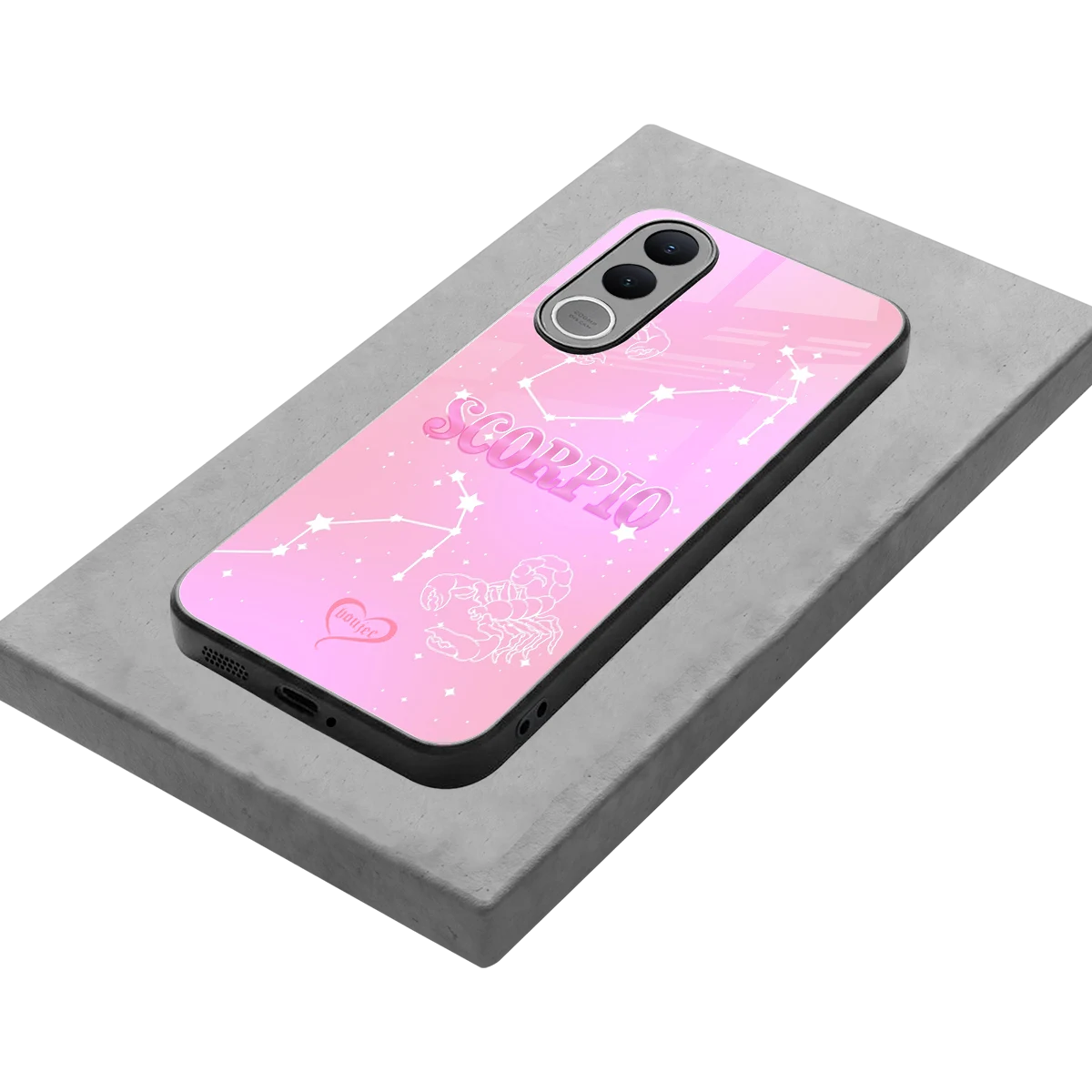 Scorpio Aura stylish phone case for vivo v70 fe | glossy glass and slim fit