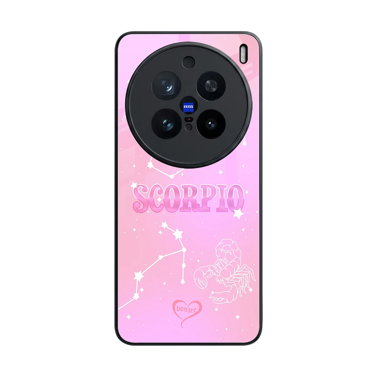 Scorpio Aura back phone cover | glass case for vivo x200 pro