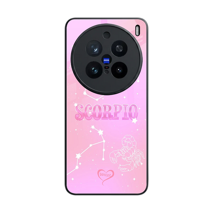 Scorpio Aura back phone cover | glass case for vivo x200 pro