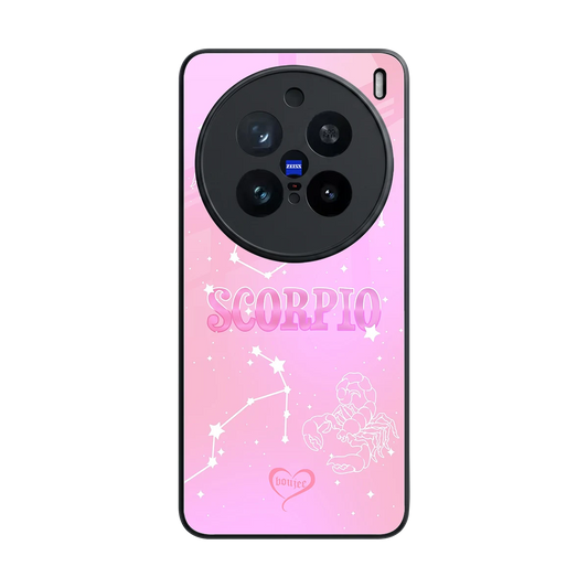 Scorpio Aura back phone cover | glass case for vivo x200 pro