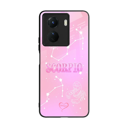Scorpio Aura back phone cover | glass case for vivo y16
