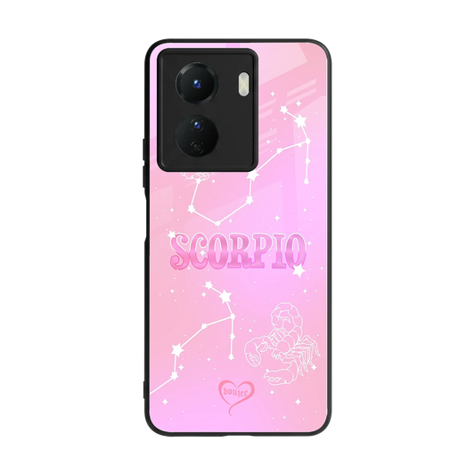 Scorpio Aura back phone cover | glass case for vivo y16