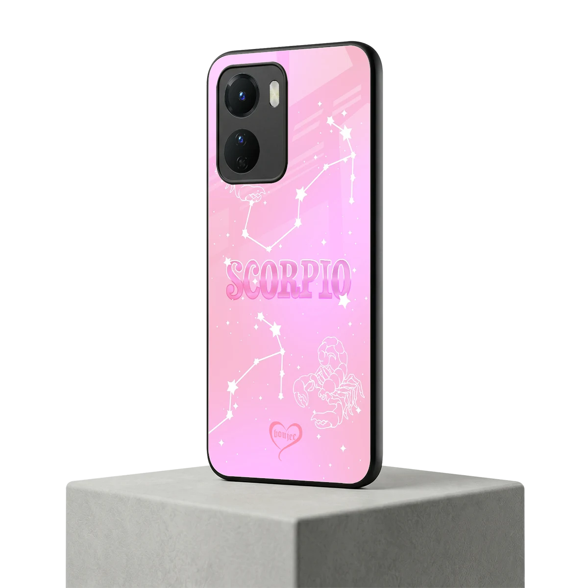 Scorpio Aura vivo y16 mobile cover | shockproof glass phone case