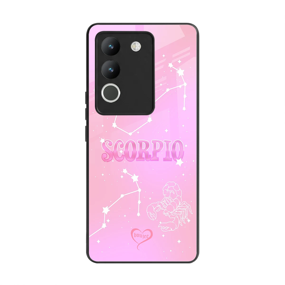 Scorpio Aura back phone cover | glass case for vivo y200 5g