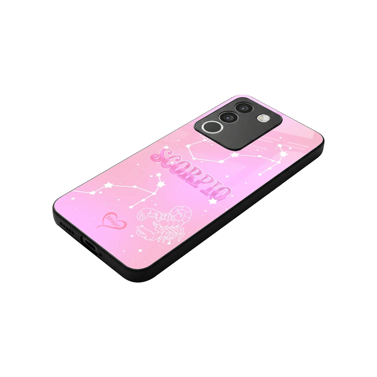 Scorpio Aura stylish phone case for vivo y200 5g | glossy glass and slim fit