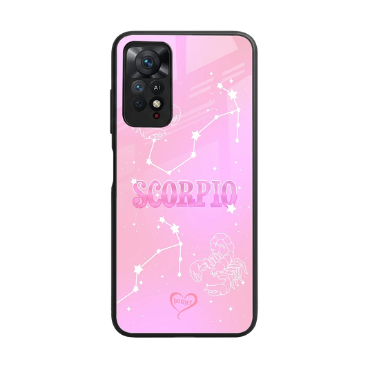 Scorpio Aura back phone cover | glass case for redmi note 11 pro