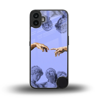 Sculpted Elegance back phone cover | glass case for cmf nothing phone 1