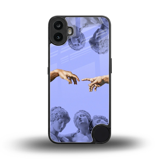 Sculpted Elegance back phone cover | glass case for cmf nothing phone 1