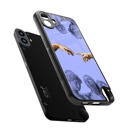 Sculpted Elegance sleek cmf nothing phone 1 cover with tempered glass back and TPU edges
