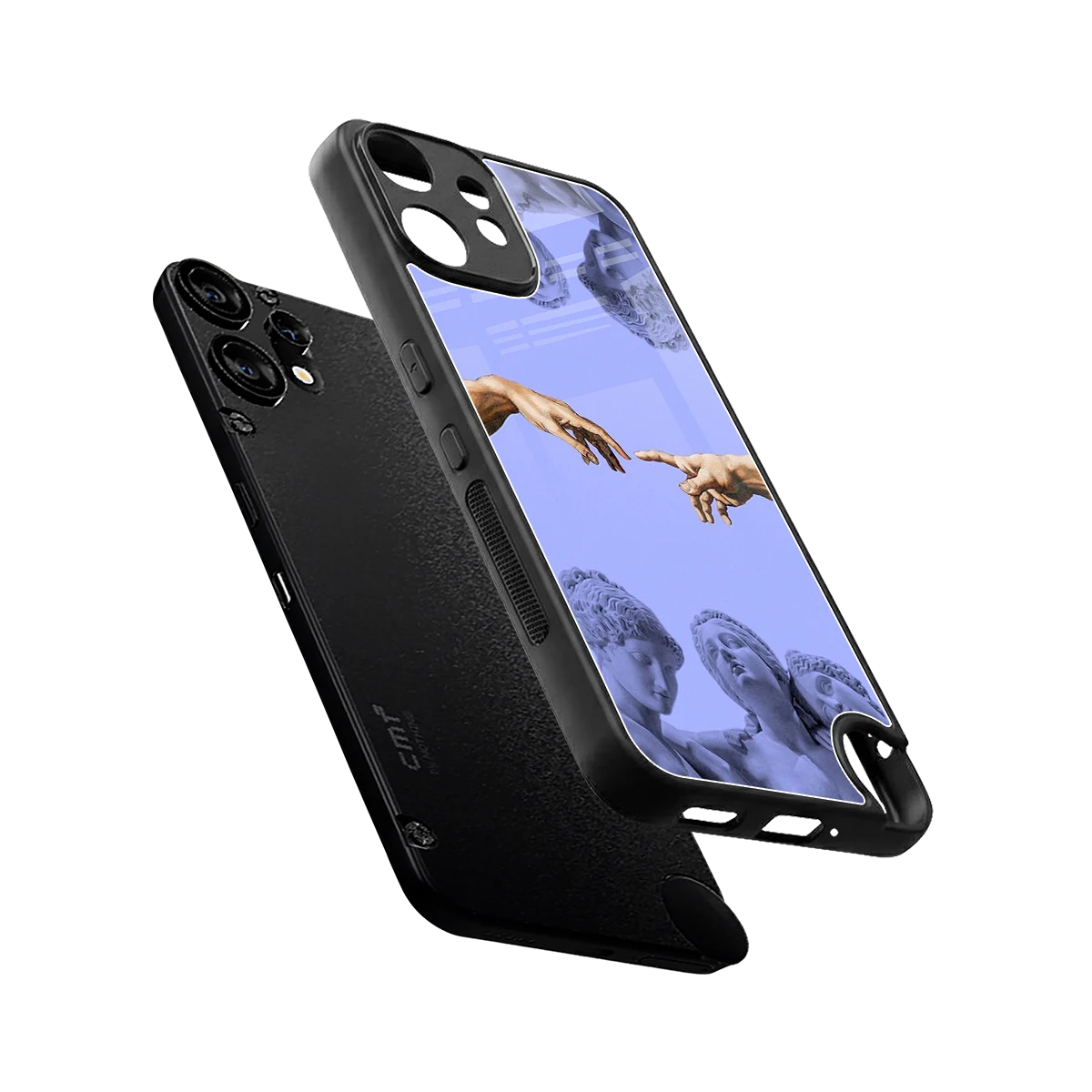 Sculpted Elegance sleek cmf nothing phone 2 pro cover with tempered glass back and TPU edges