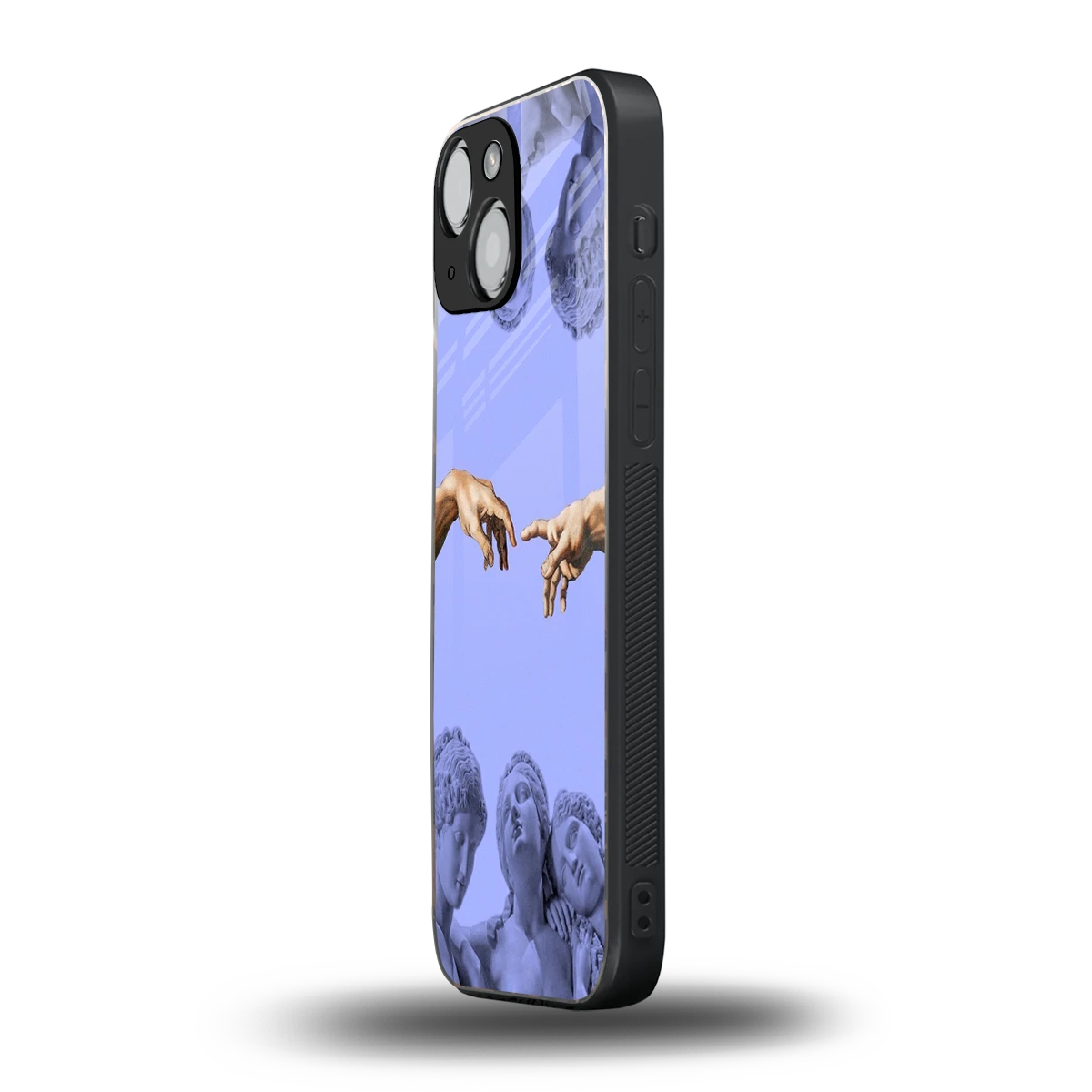 Sculpted Elegance iphone 13 mini mobile cover | shockproof glass phone case