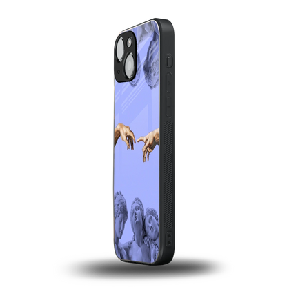 Sculpted Elegance iphone 13 mini mobile cover | shockproof glass phone case