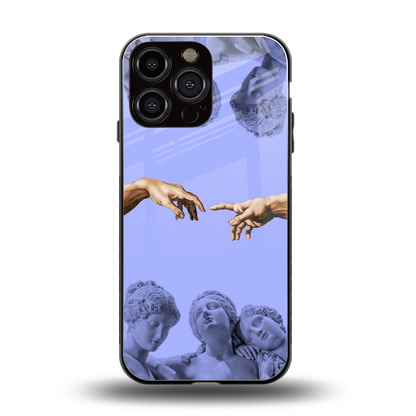 Sculpted Elegance back phone cover | glass case for iphone 14 pro max